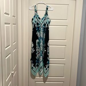 White green black blue summer dress - xs - stapes - nice  for summer